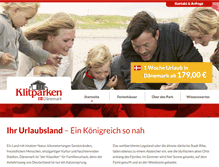 Tablet Screenshot of klitparken.de